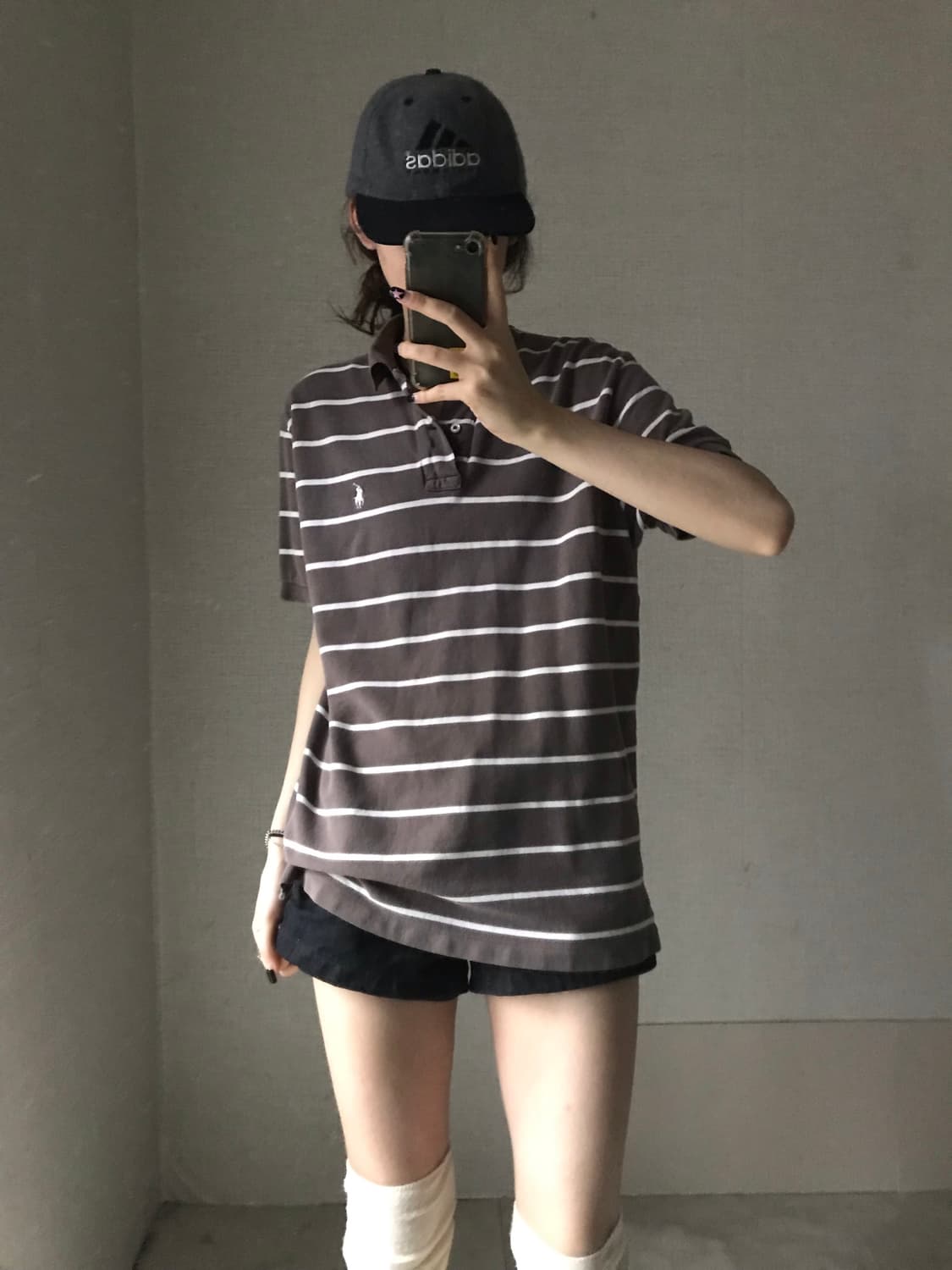 폴로 브라운 스트라이프pk 상품이미지2