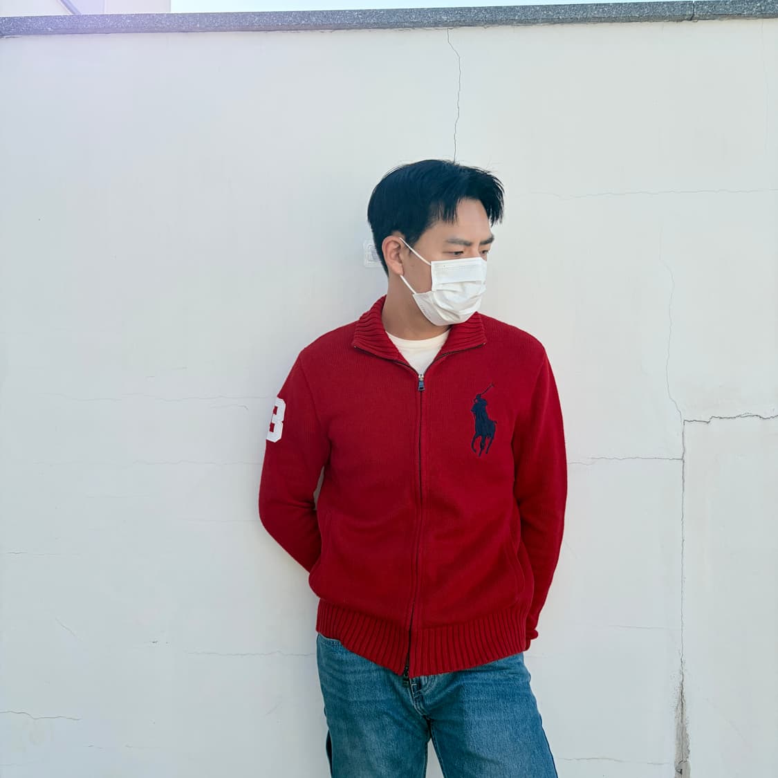 L)폴로 랄프로렌 치프키프 빅포니 투웨이 니트 집업 상품이미지3