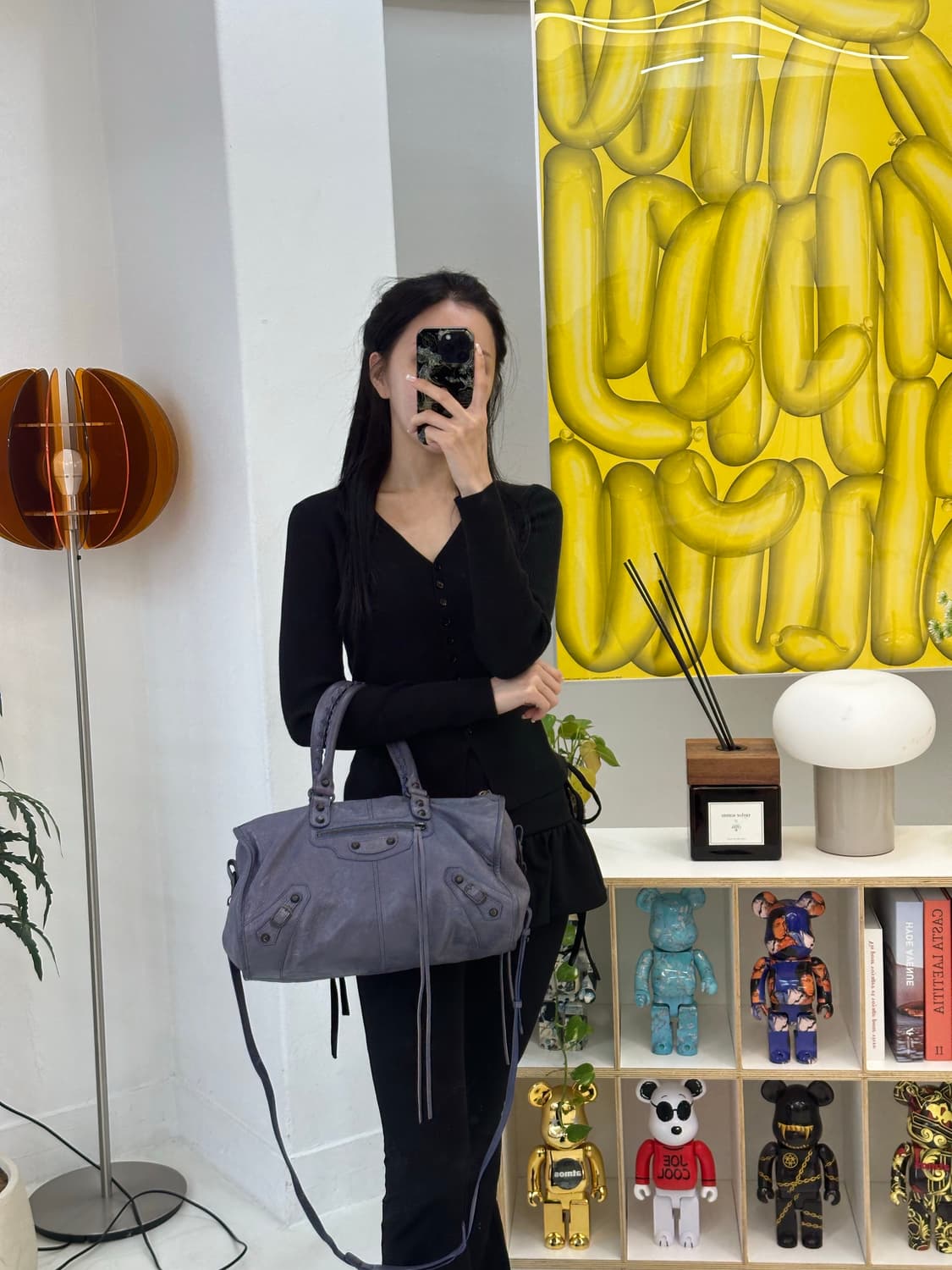 [A 정품] 발렌시아가 시티 모터백 트위기 블루 상품이미지7