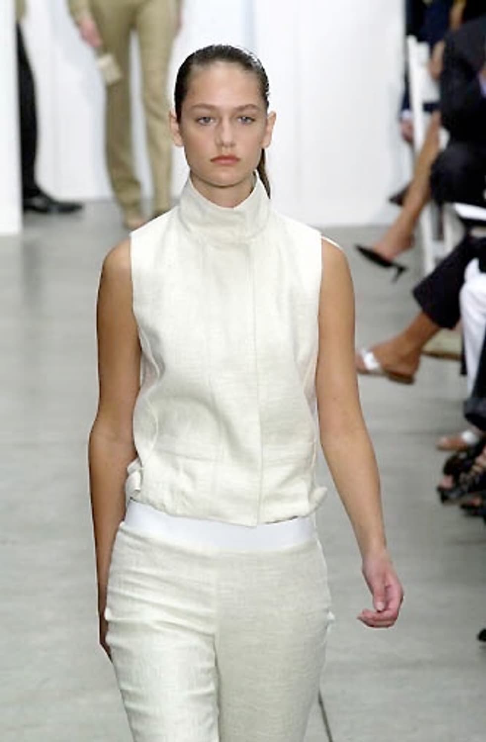 Helmut lang 2001ss linen zip up vest 40 상품이미지4