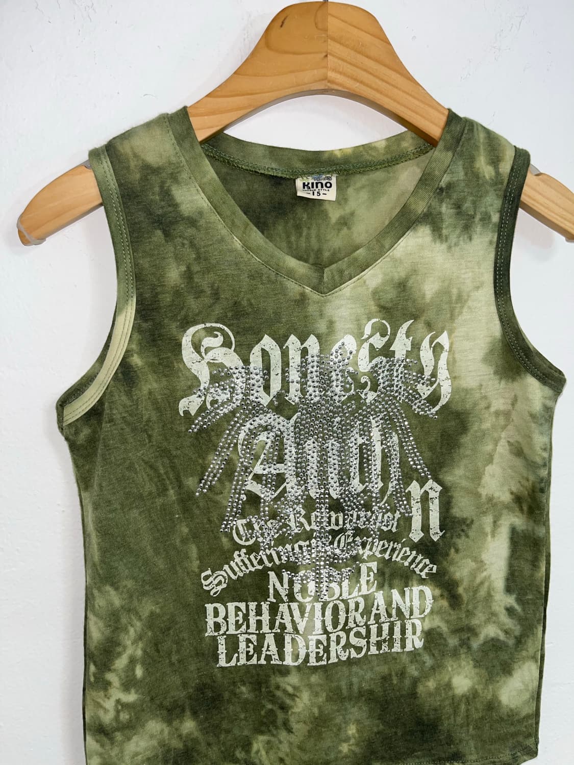 Y2K Lettering cubic sleeveless 상품이미지4