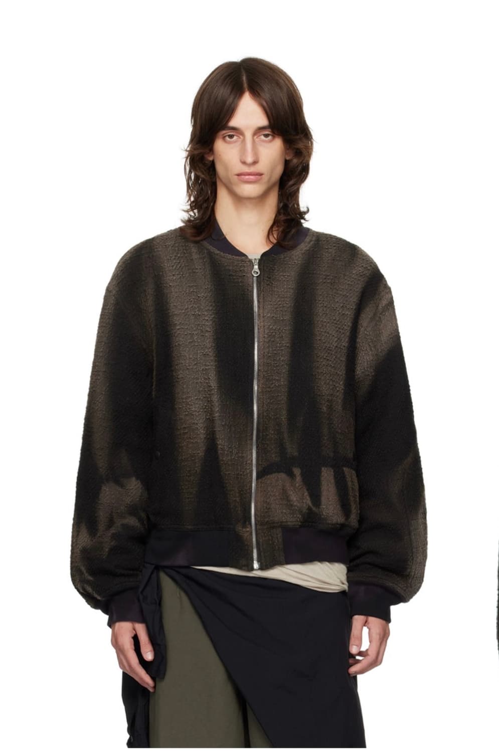 jiyongkim 24aw 선블리치 트위드 봄버 자켓 L 상품이미지1