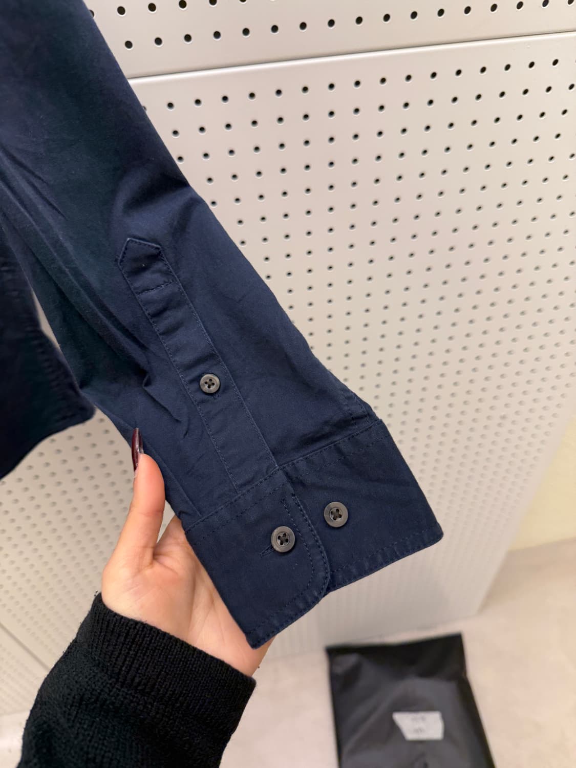 칼하트 투포켓 워크 셔츠 네이비 U1641 상품이미지4