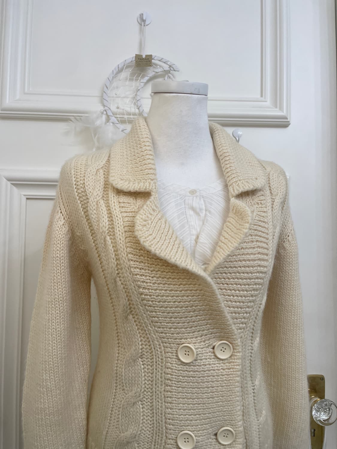butter cream double twist cardigan 상품이미지6