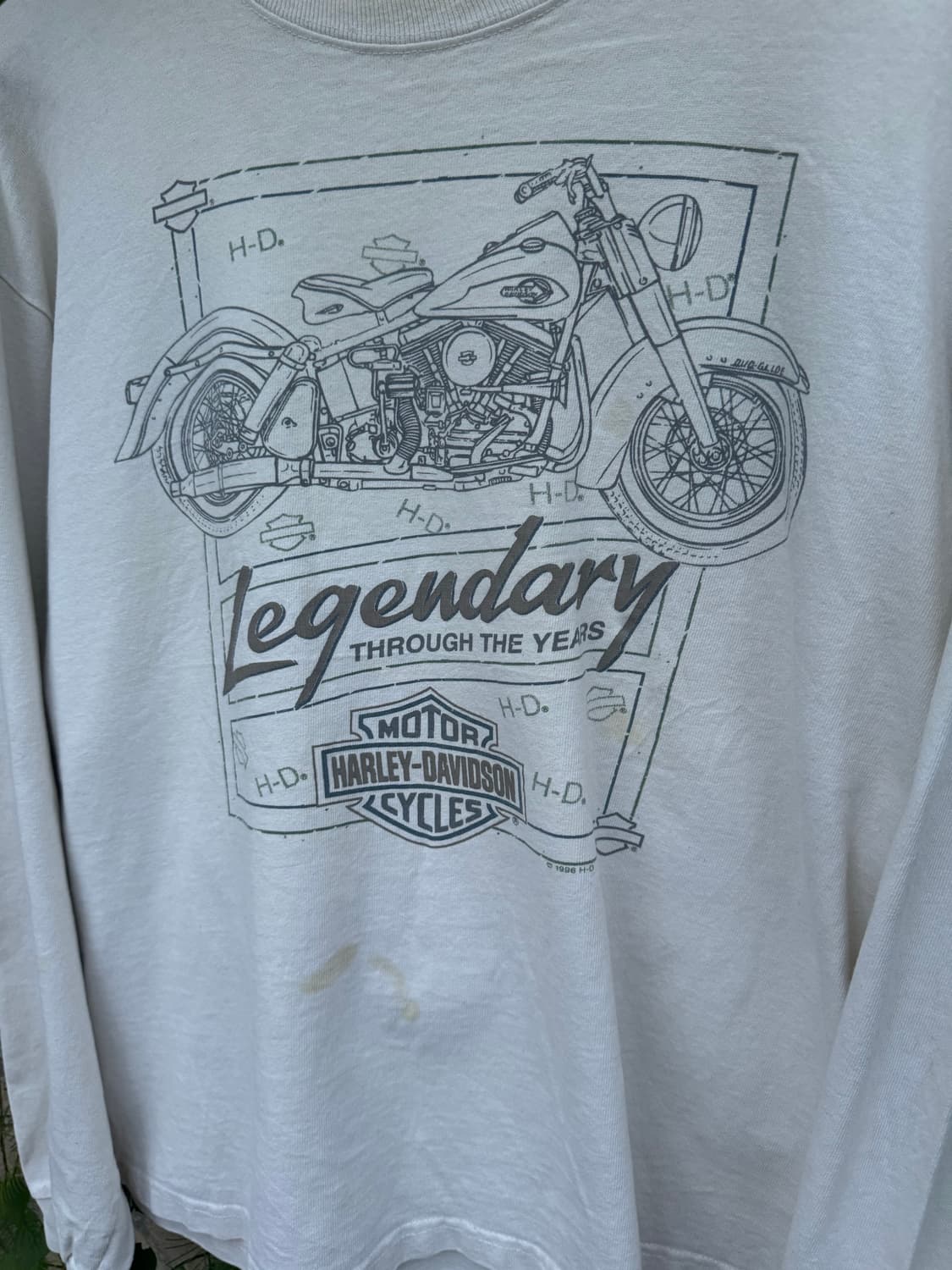 90s 할리데이비슨 usa made 빈티지 롱 슬리브 긴팔 티셔츠 상품이미지4