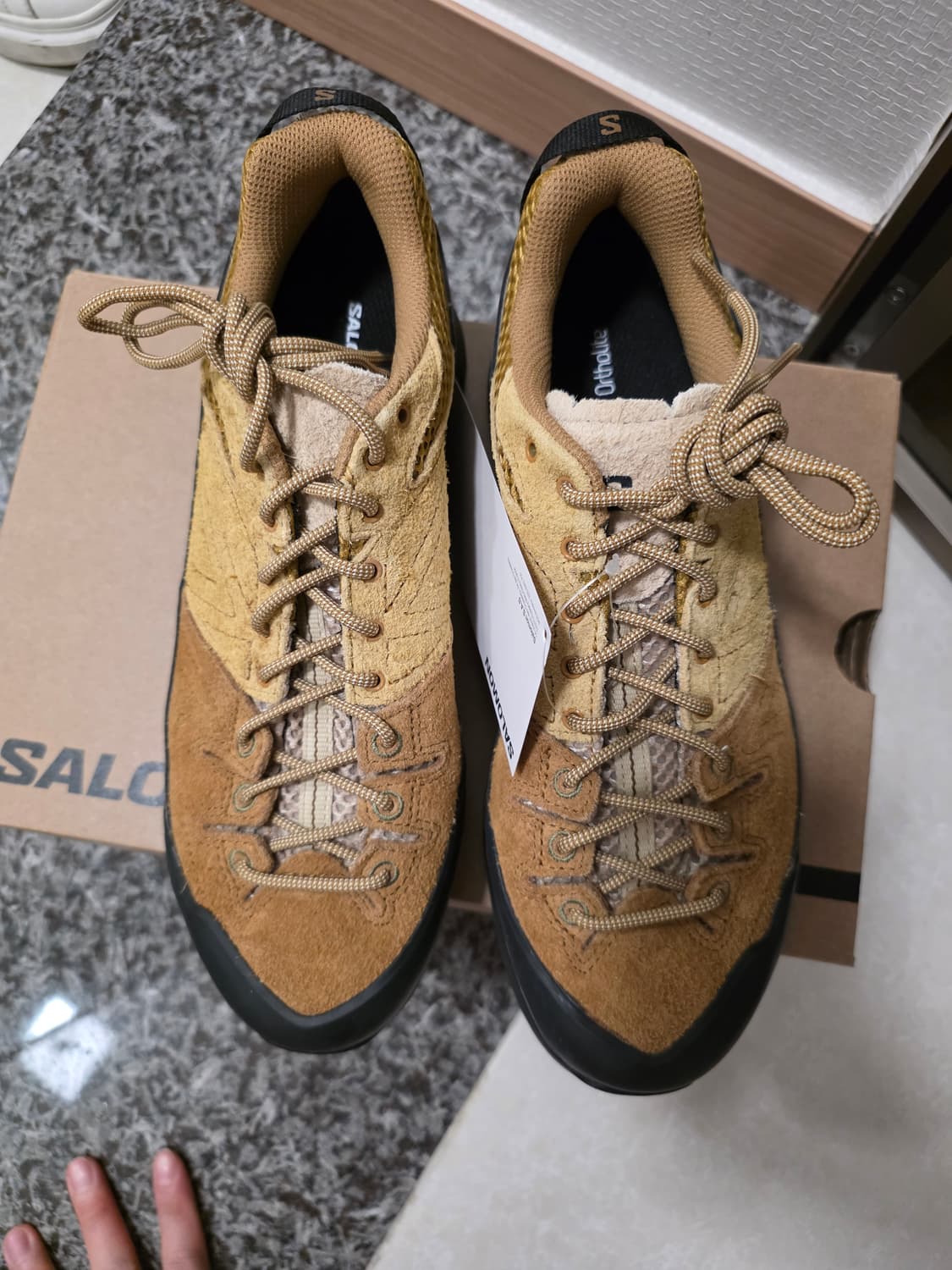 살로몬 X-Alp 스웨이드 브론즈 브라운 우드 쓰러쉬 상품이미지2