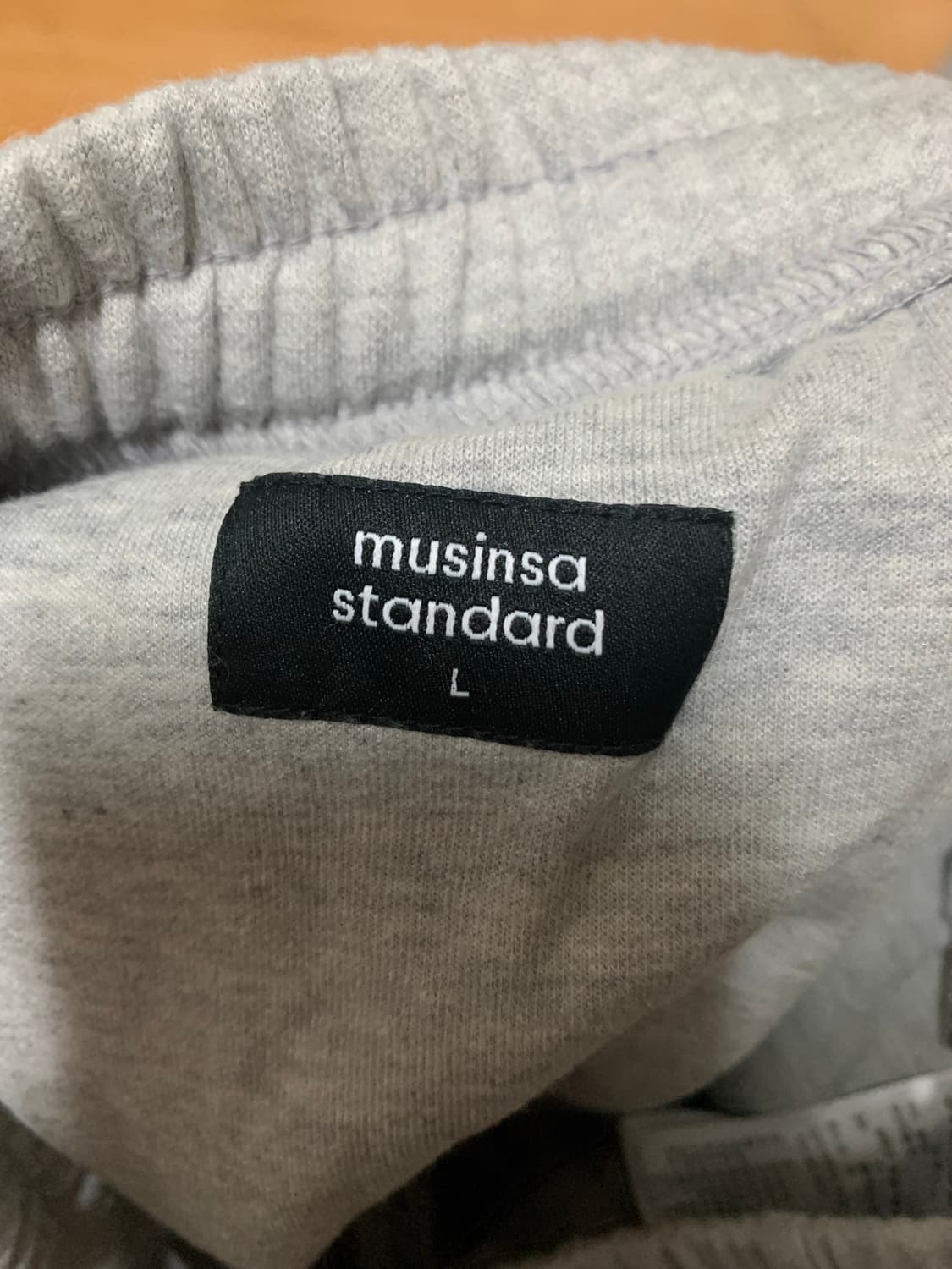 무신사스탠다드 그레이 트레이닝 숏팬츠 L 상품이미지3
