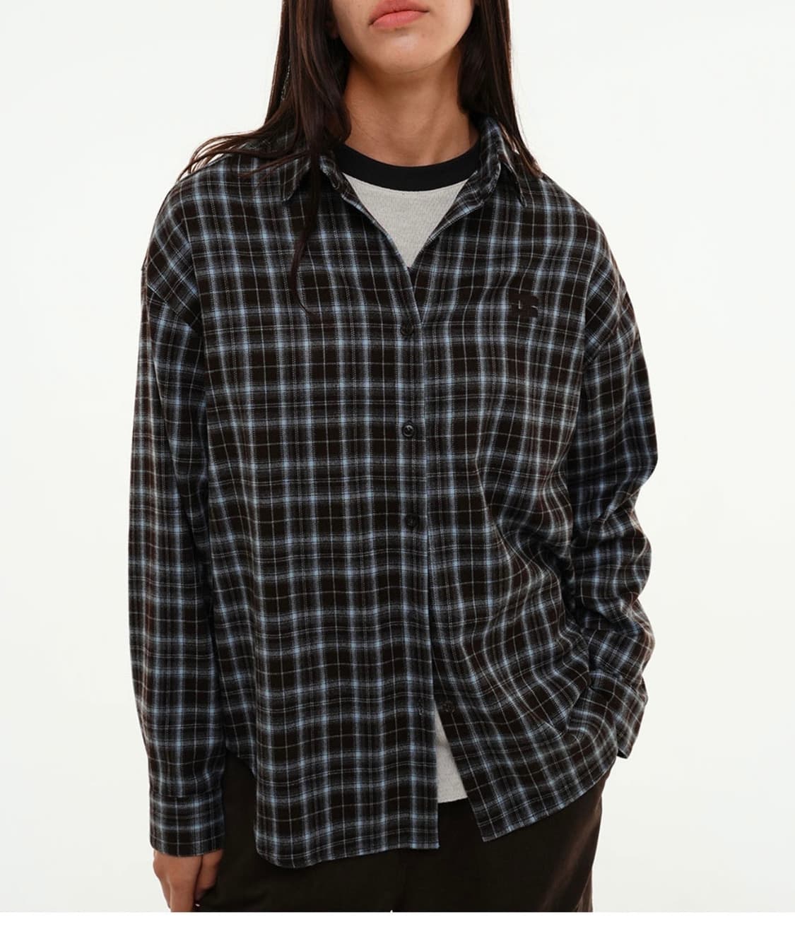 센토르 오버핏 타탄 체크셔츠 상품이미지2