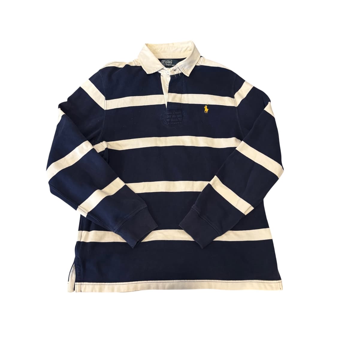 폴로 랄프로렌 커스텀핏 M 네이비 럭비 카라 티  상품이미지1