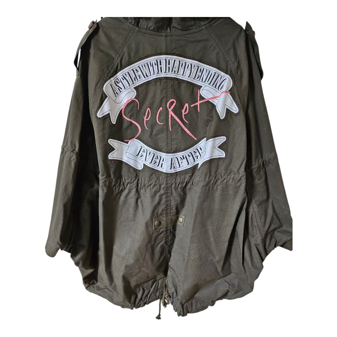 EVER AFTER 카키 야상 점퍼 FREE | 후드·카라 벨크로 간절기 상품이미지6