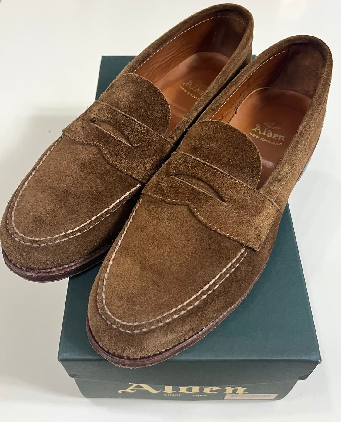 알든 6243f 언라인드 스웨이드 로퍼 / 7.5e 상품이미지1