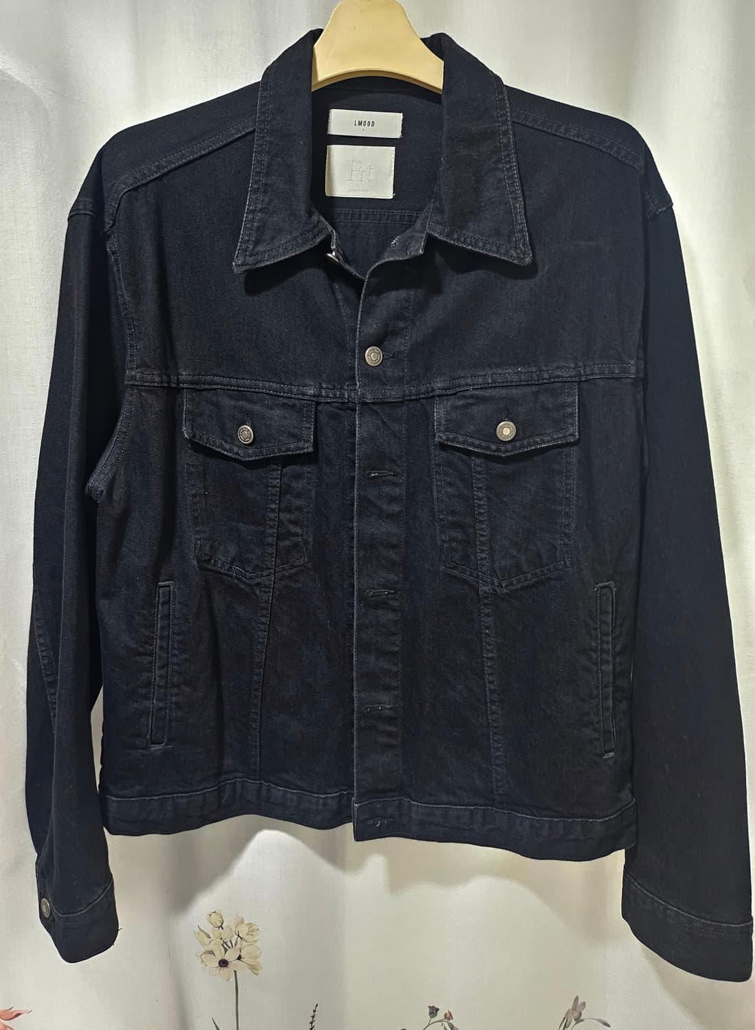 LMOOD 블랙 데님 자켓 L 상품이미지1