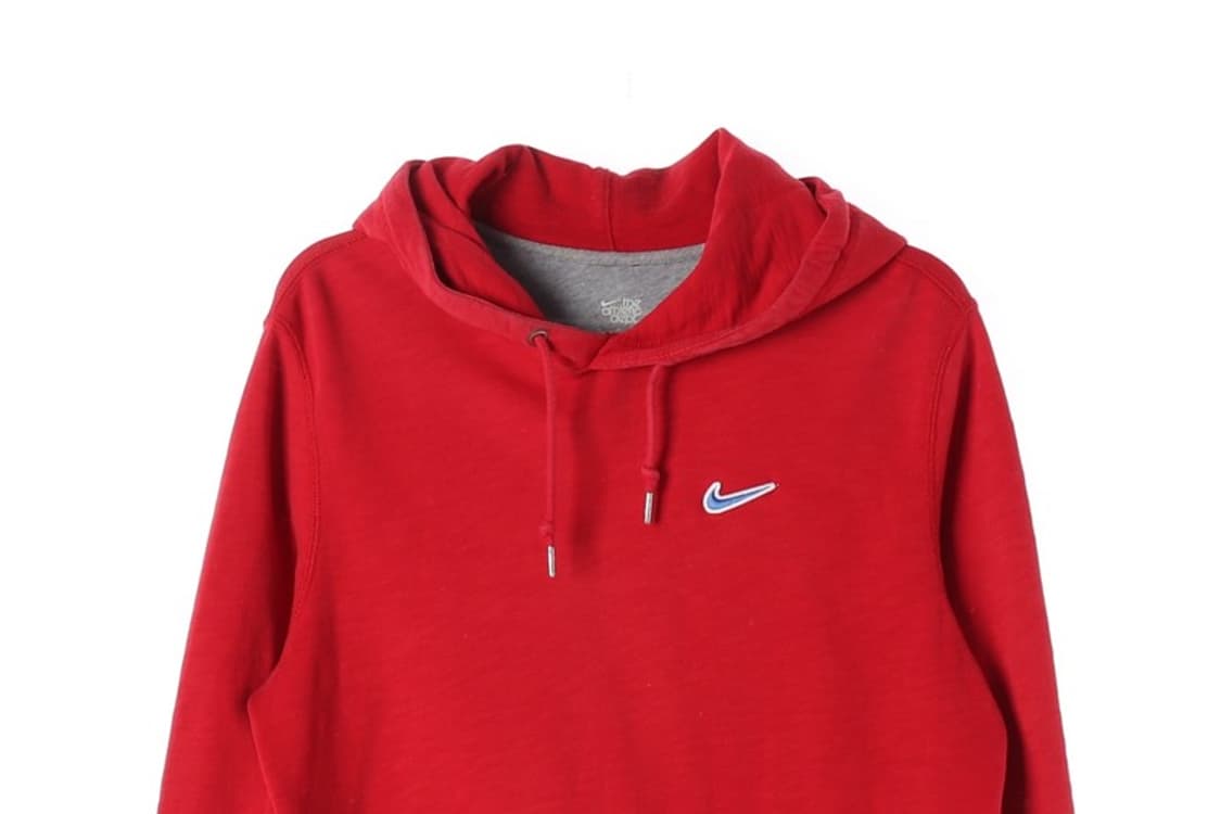 나이키 스몰 스우시 빈티지 레드 후드티 S 상품이미지3