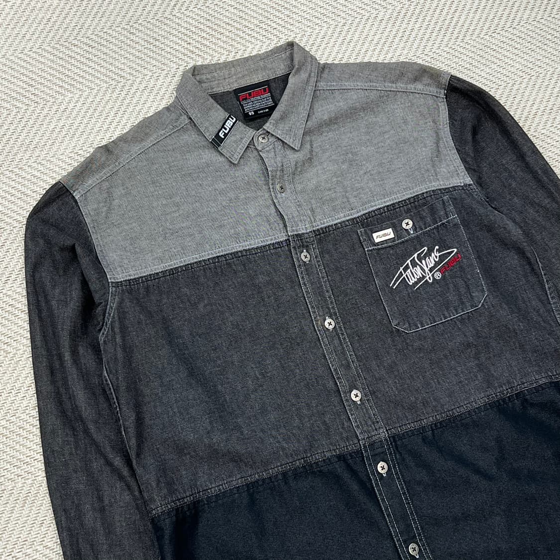 후부 올드스쿨 자수 셔츠 r2391 상품이미지3