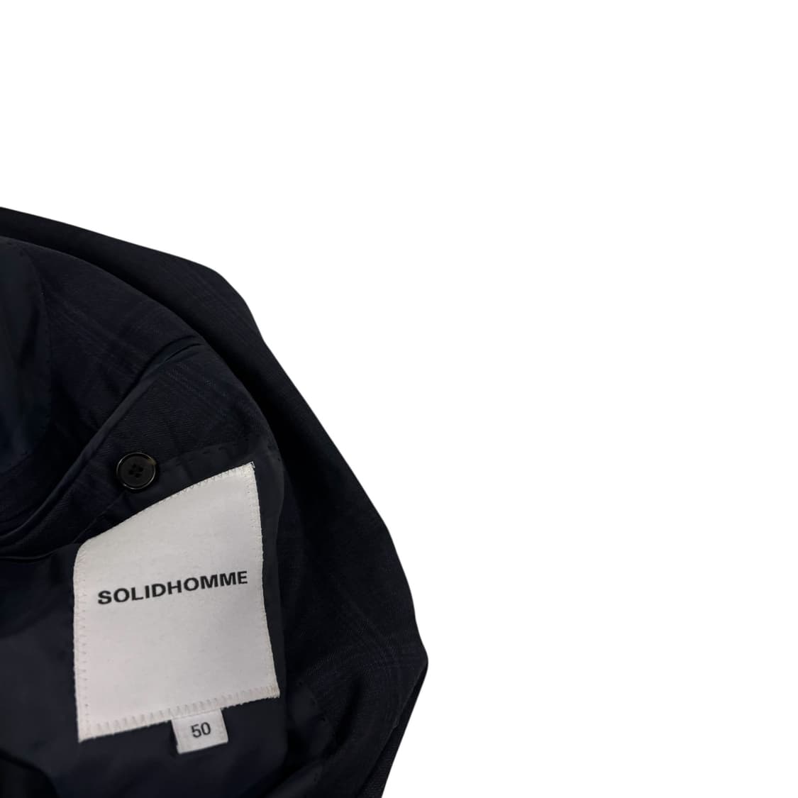 솔리드옴므 로로피아나 네이비 체크 블레이저 상품이미지4