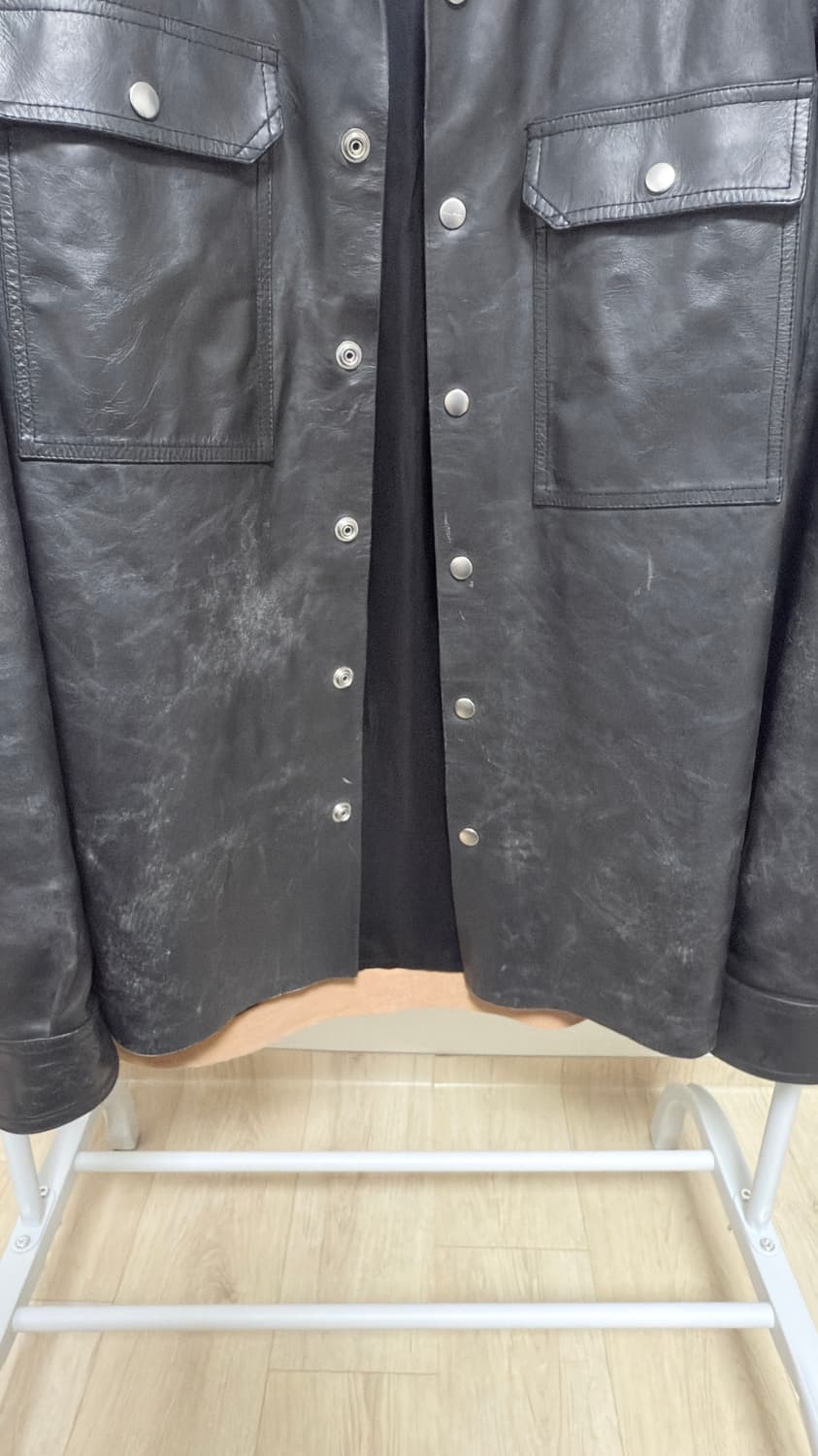 릭오웬스 탐포나토 레더셔츠자켓 50 상품이미지2