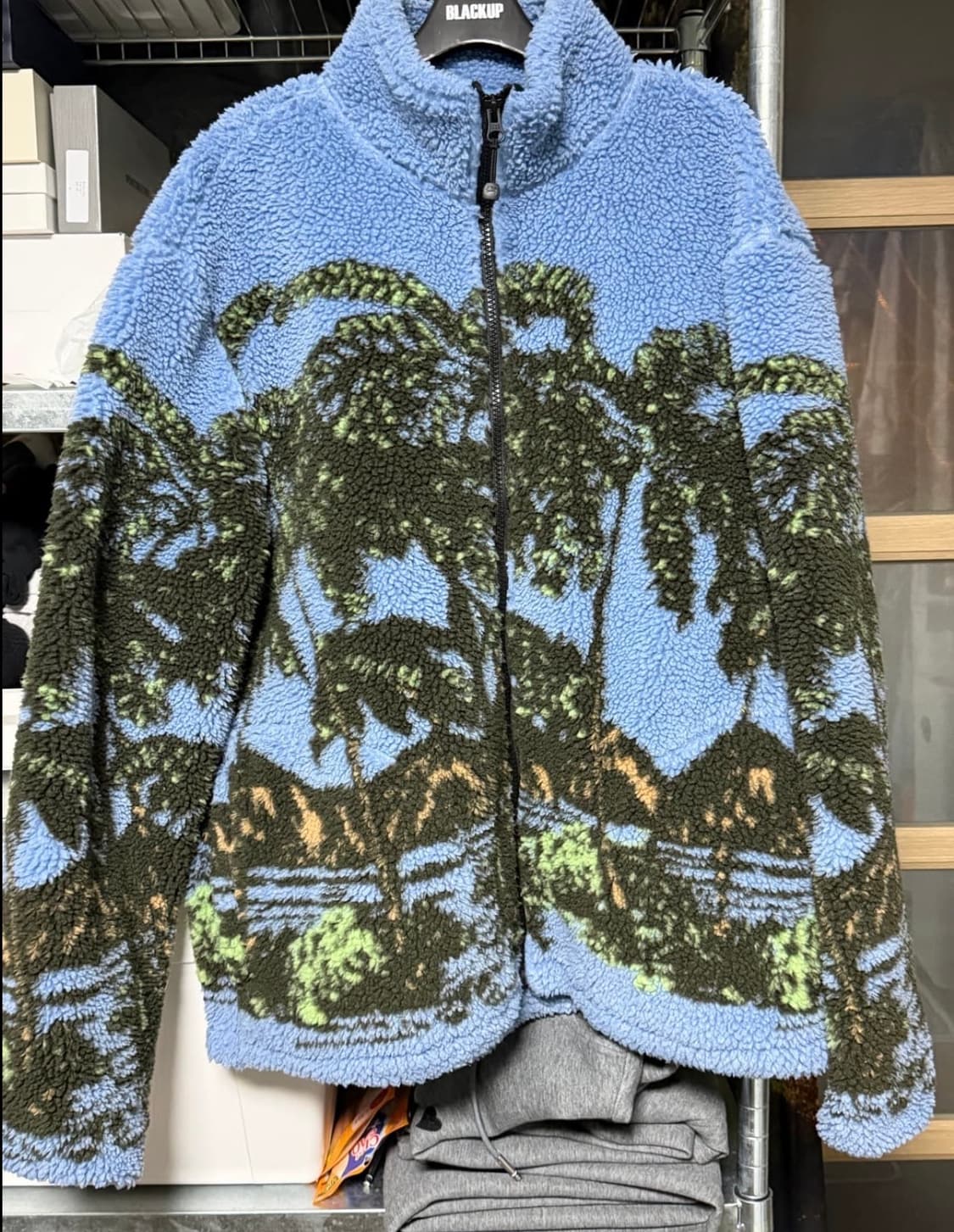 스투시 하와이안 자카드 후리스 M사이즈 상품이미지2