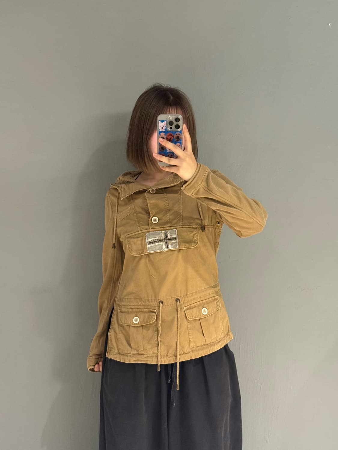 Napapijri pocket detail anorak hoodie 상품이미지1