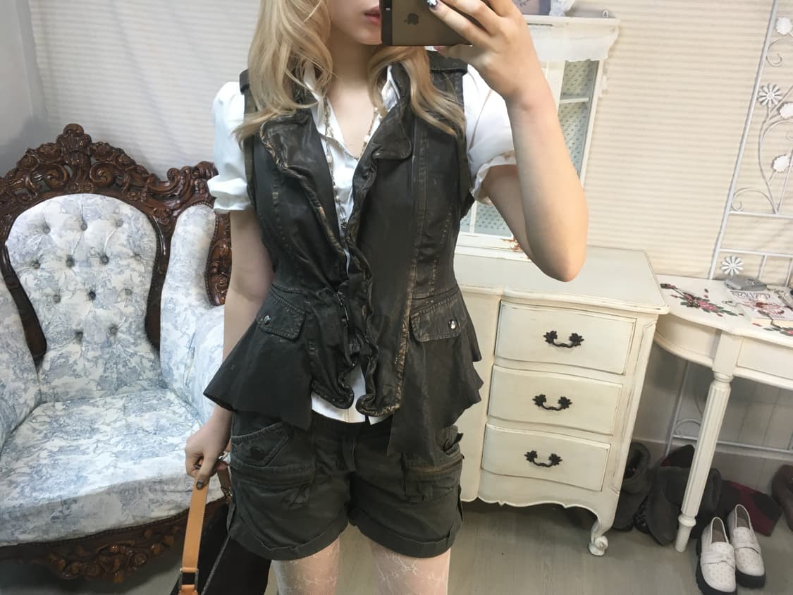 vintage archive brown leather vest 상품이미지4