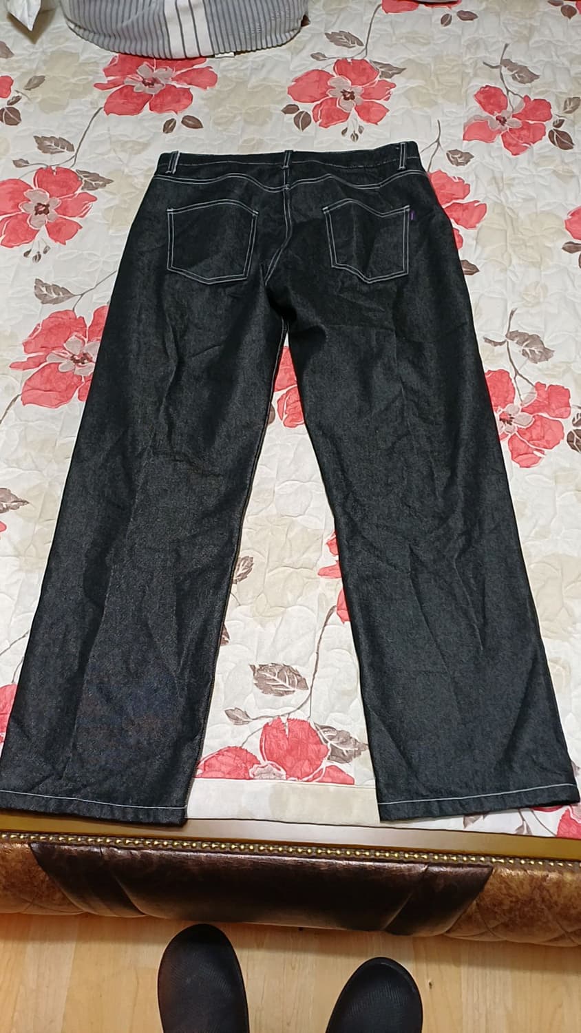 라퍼 와이드데님팬츠 실측33인치 기장105 상품이미지4