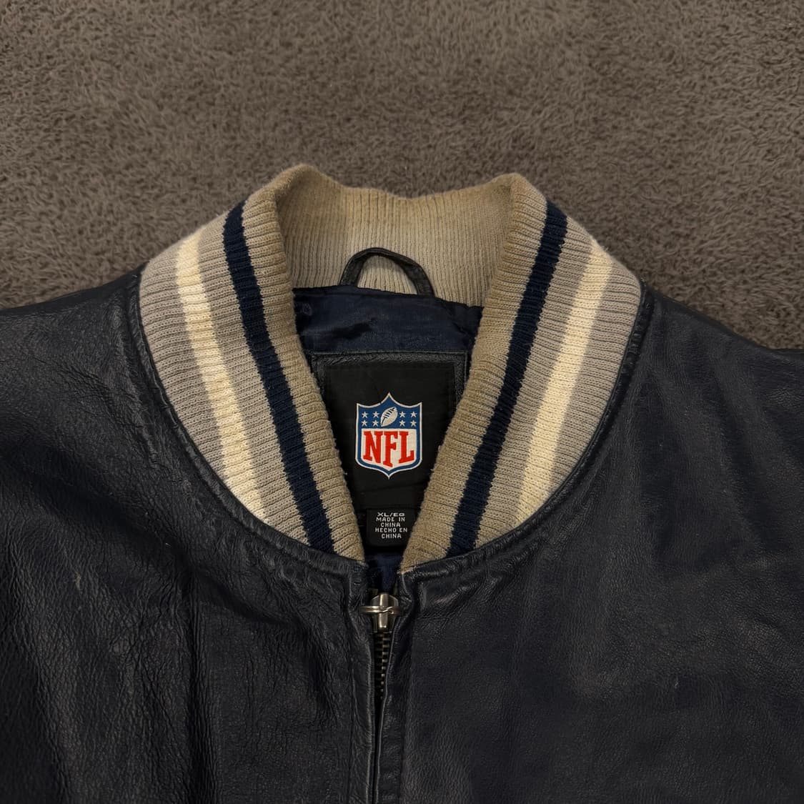 [정품/XL] NFL G-III 뉴잉글랜드 패트리어츠 레더 바시티 자켓 상품이미지7