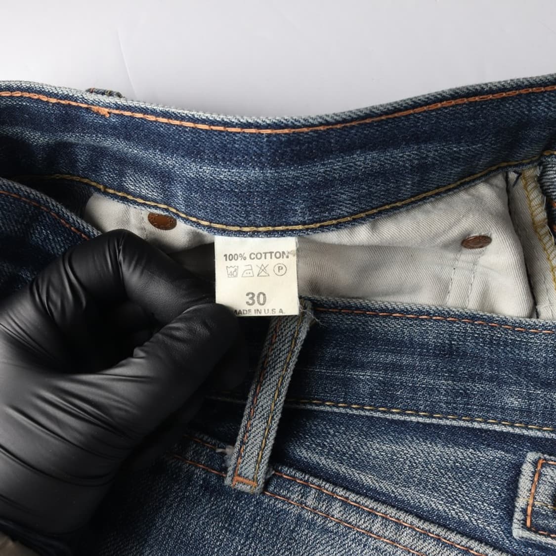 리바이스 Lot 201 빈티지 클로딩 린넨패치 셀비지 진 30 상품이미지6