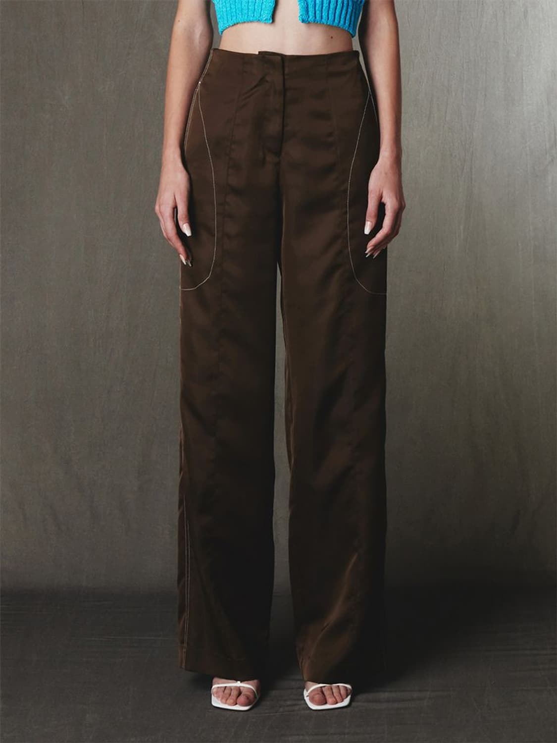 기준 새틴 팬츠 / 여성 바지/ 여성 팬츠  상품이미지1