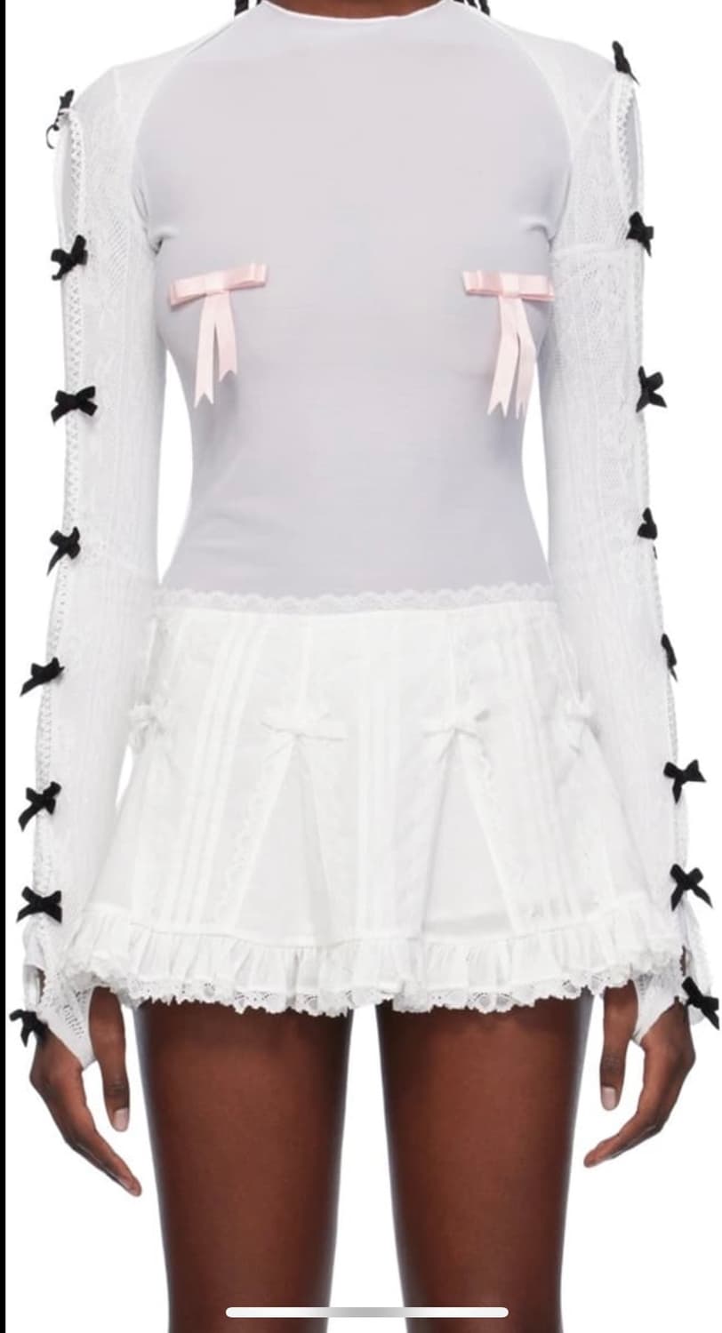 Nodress 노드레스White Bow Cardigan 상품이미지1