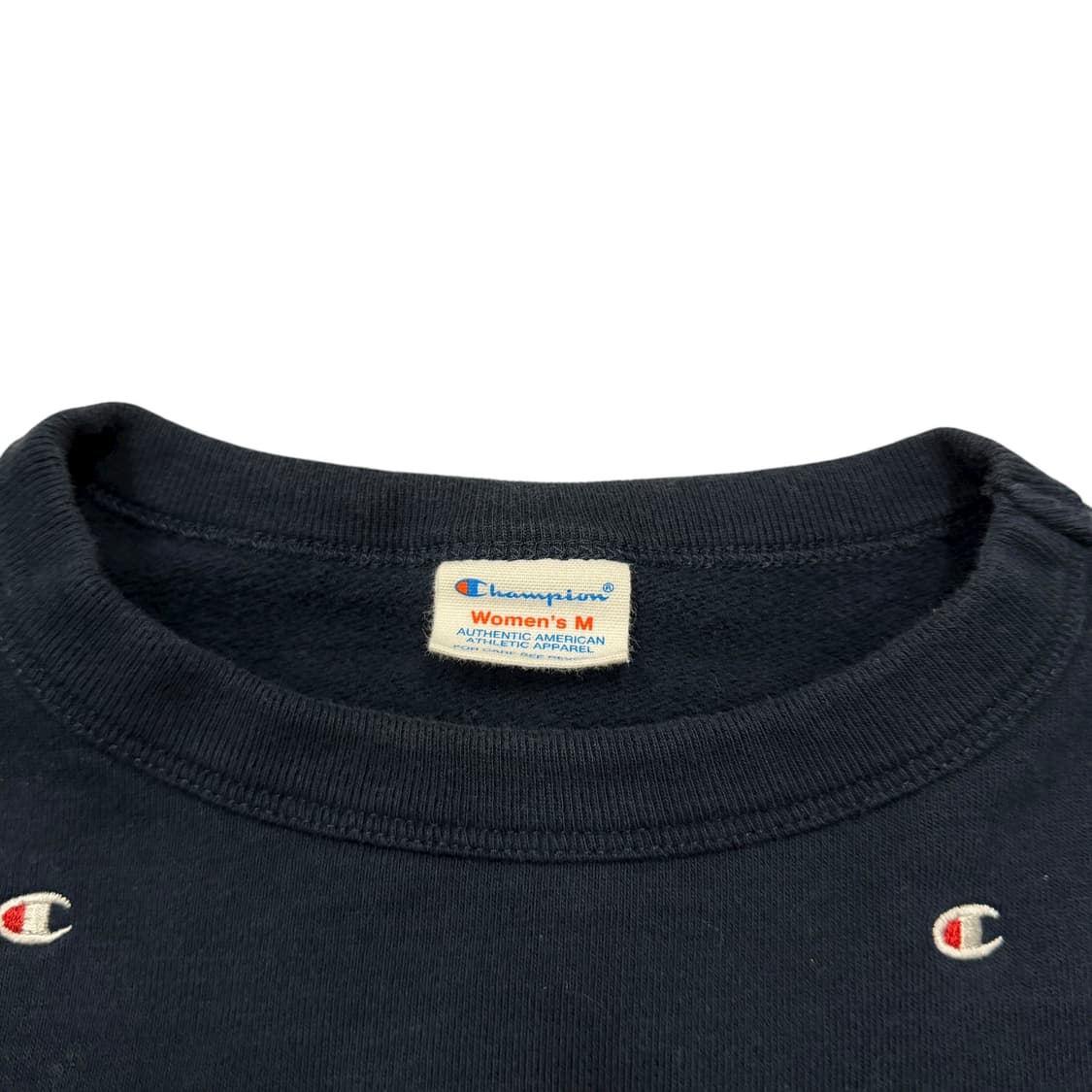 챔피온 일본판 재팬 로고자수 스웻 맨투맨 치마 셋업 세트 네이비 상품이미지3