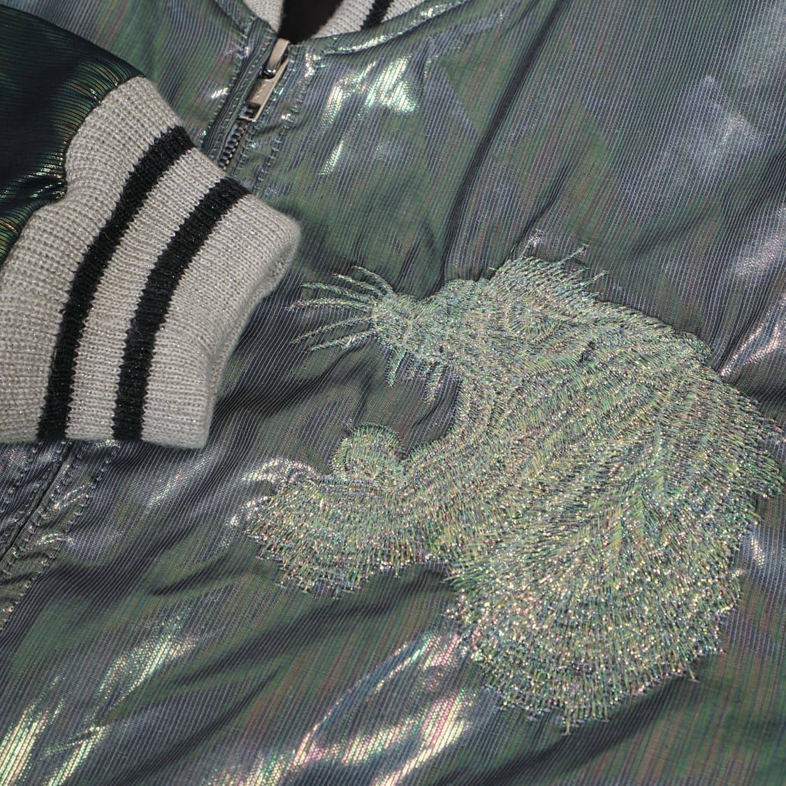 더블렛 홀로그램 수베니어 봄버자켓 상품이미지6