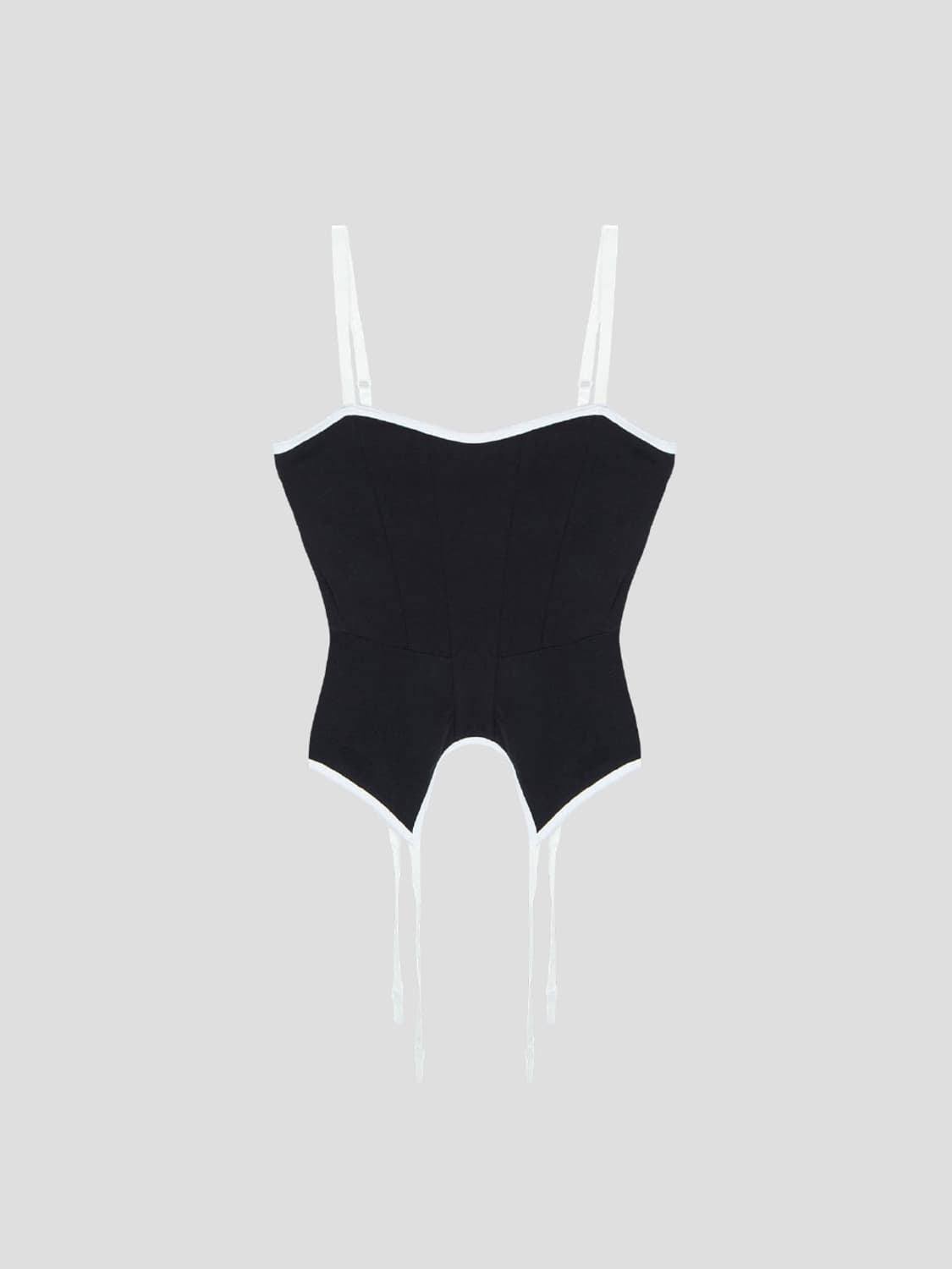 에즈이프캘리 CORSET SLEEVELESS TOP BLACK 상품이미지1