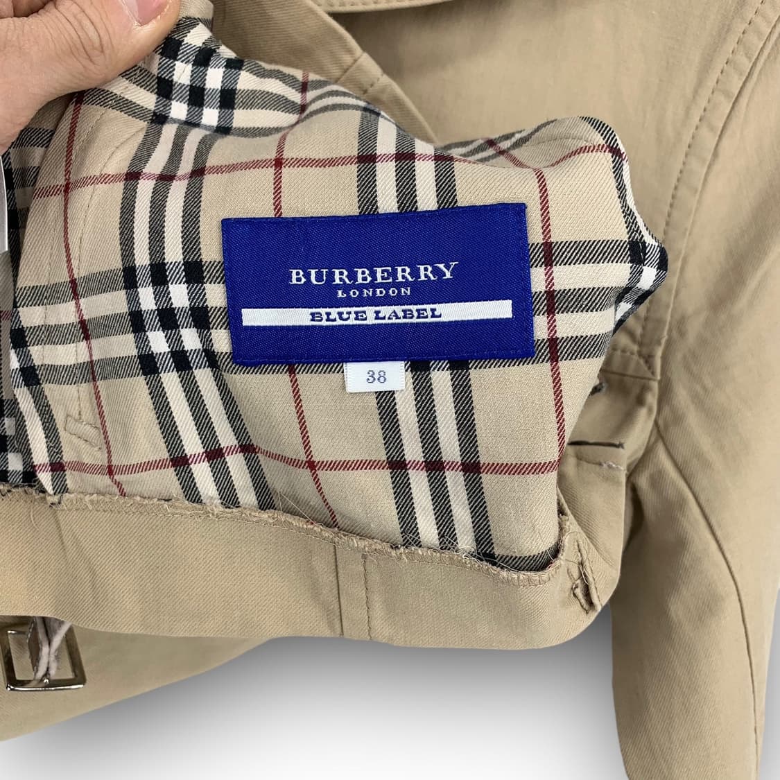 버버리 로고 레더스트랩 후드자켓 상품이미지6