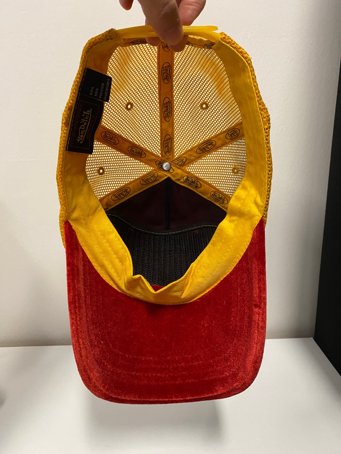 본 더치 벨벳 트러커 캡(레드/옐로우) 상품이미지6