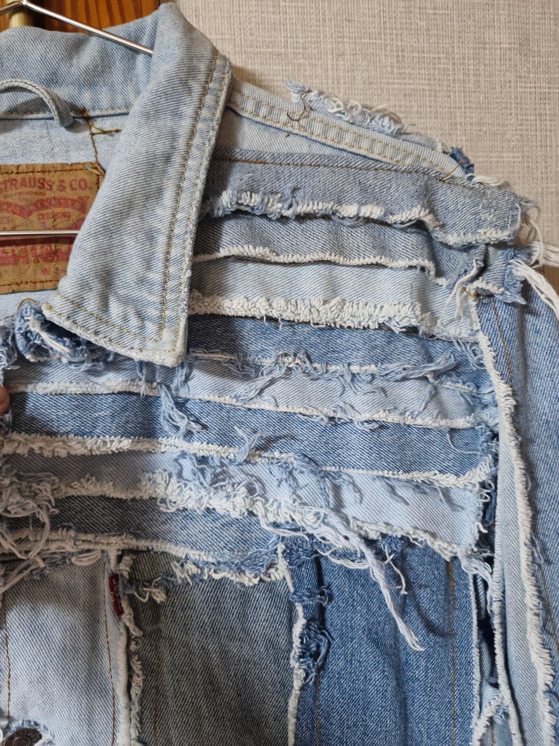 리바이스 데님 해체 리폼 청자켓 F 상품이미지5
