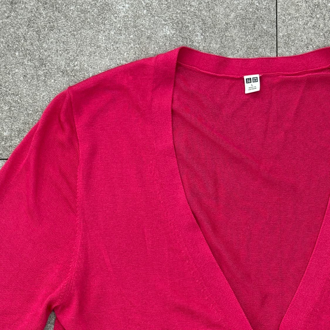 유니클로 핑크 가디건 상품이미지5