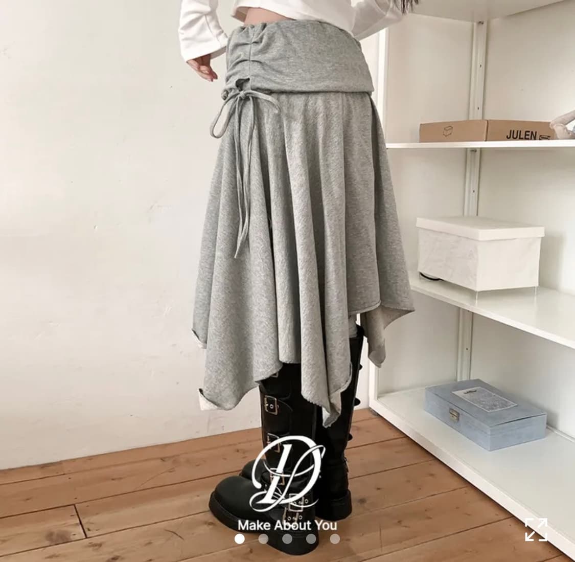 당당걸 자체제작 언발 레이어드 치마 스커트 상품이미지1