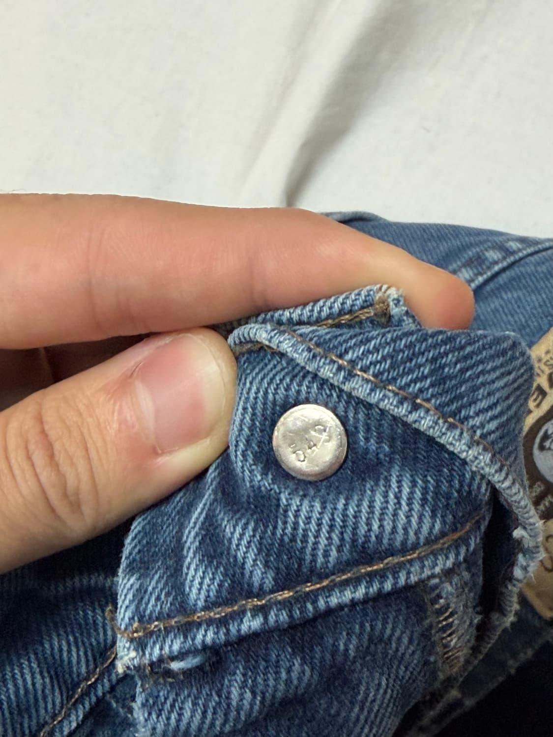 [36X32] 90s 리바이스 실버탭 초판 와이드 배기진 블루 상품이미지8