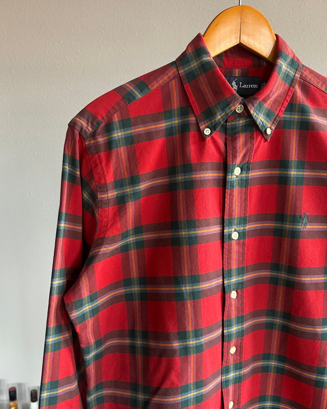 [S]폴로 랄프로렌 클래식핏 크리스마스 체크 셔츠 상품이미지3