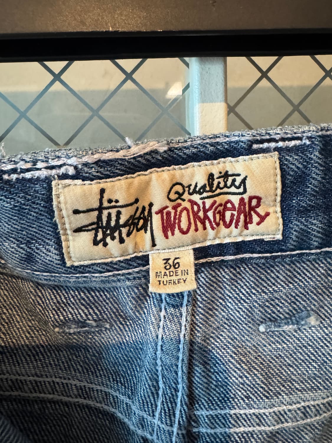 스투시 데님 더블니 워크 팬츠 상품이미지3