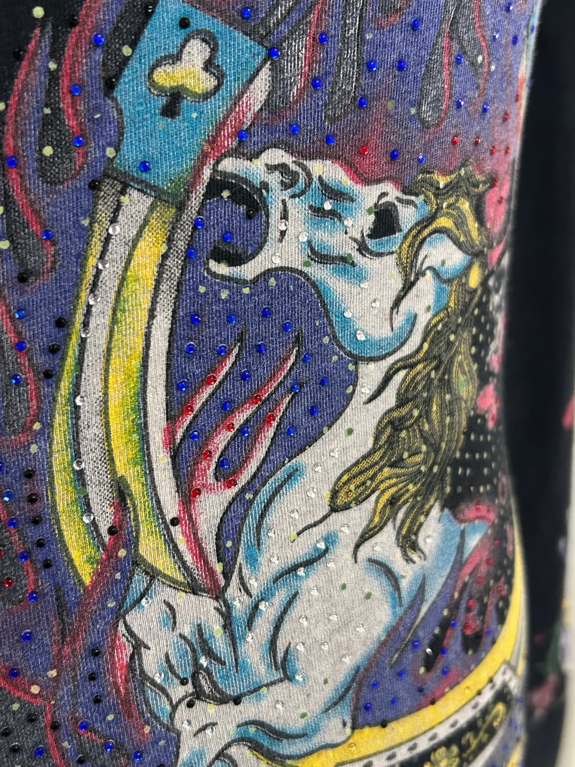 에드하디 롱슬리브 딱붙핏 유니콘 해골 펑크 상품이미지3