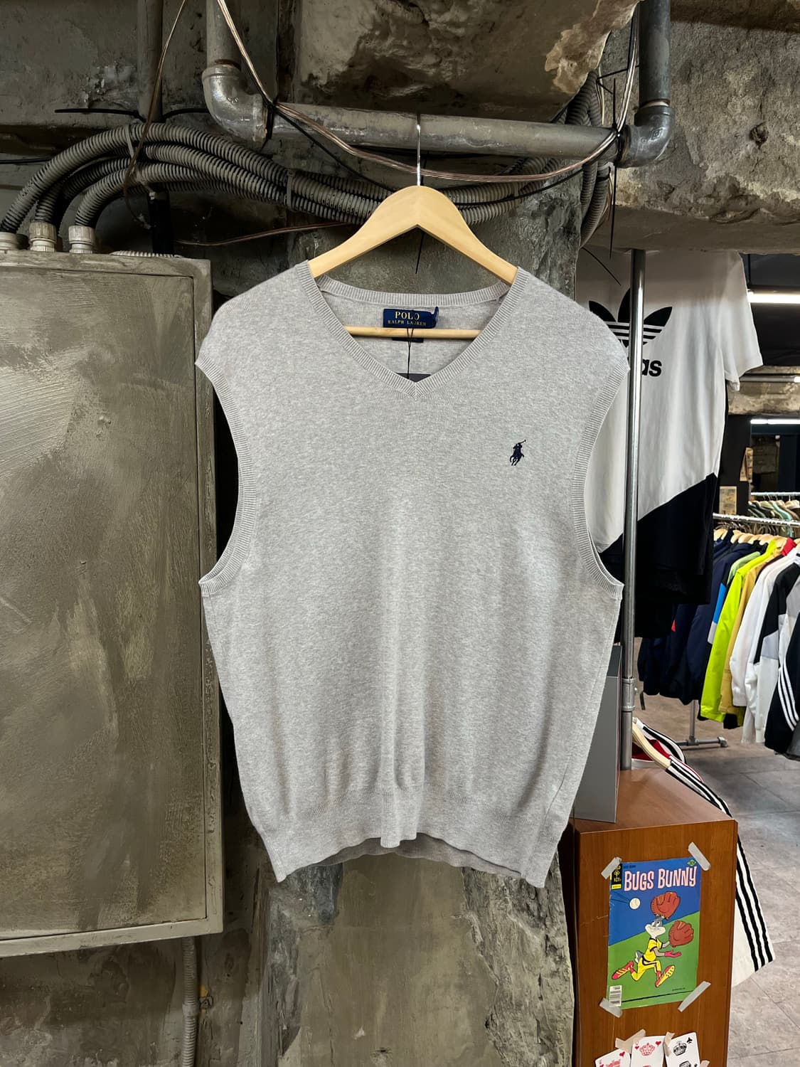 폴로 랄프로렌 니트 베스트 연그레이 M #csz2541 상품이미지1