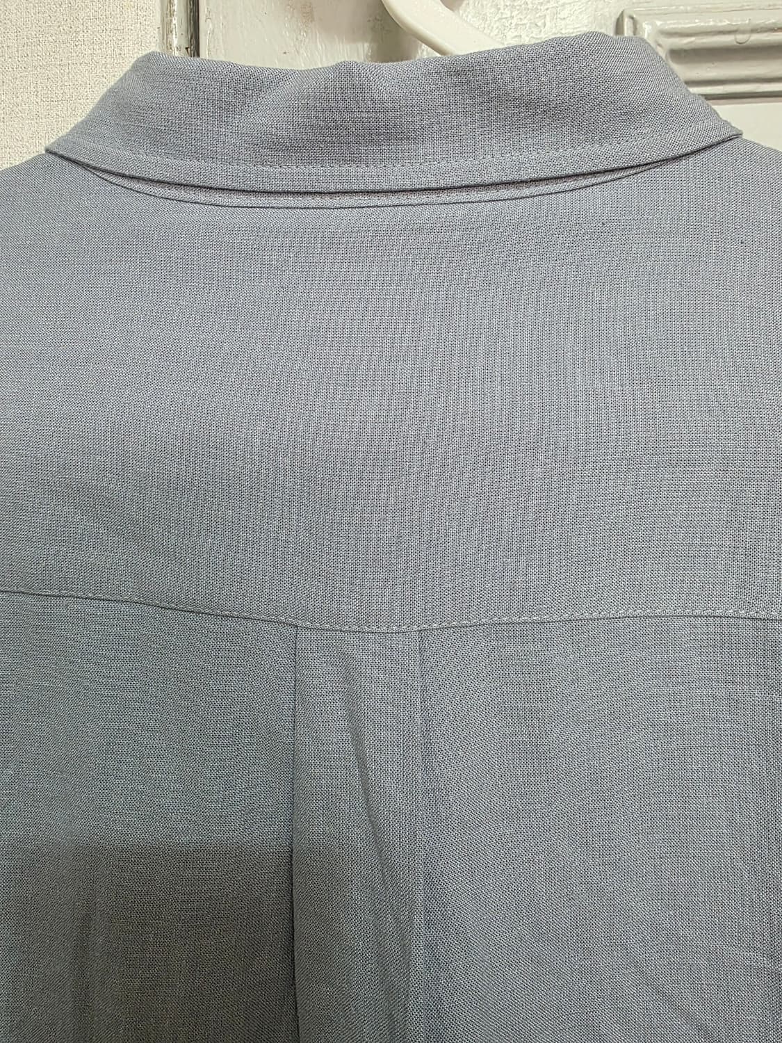 [새제품] 브렌슨 루즈핏 린넨 셔츠 블루 L 상품이미지8