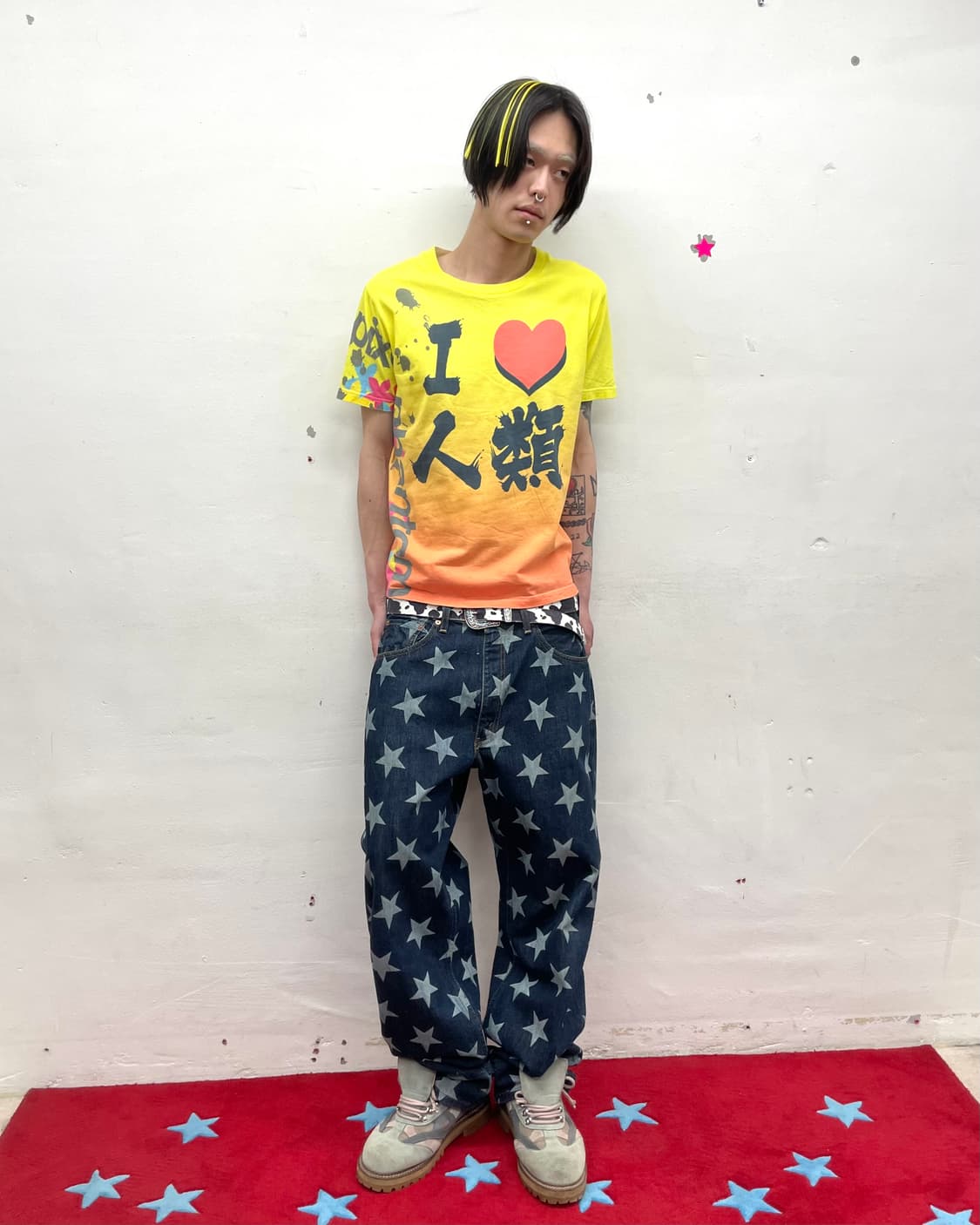 cartoon yellow t-shirt 상품이미지5