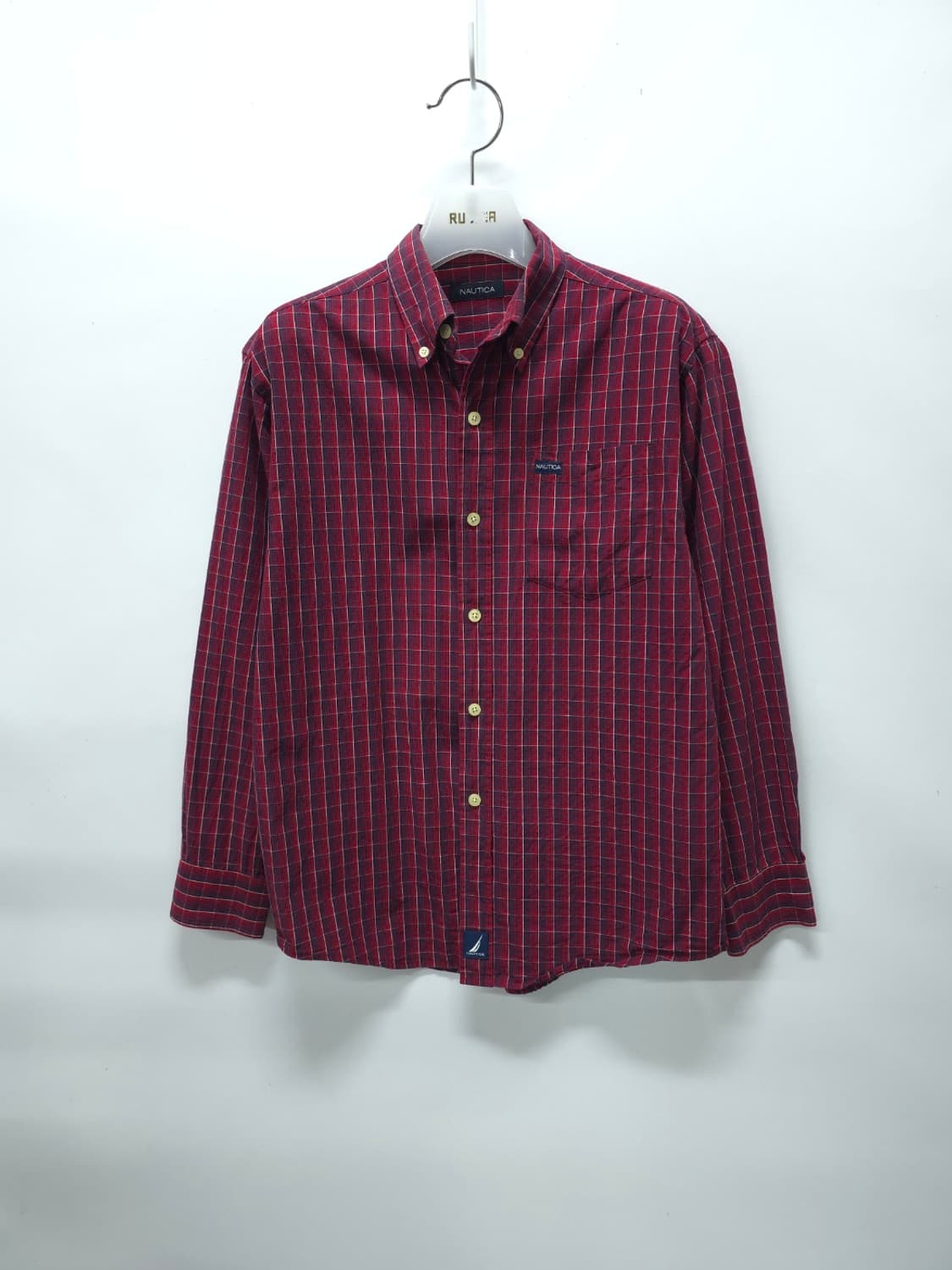 노티카(NAUTICA) 라벨로고 체크셔츠 ( 55~55반 ) 상품이미지1