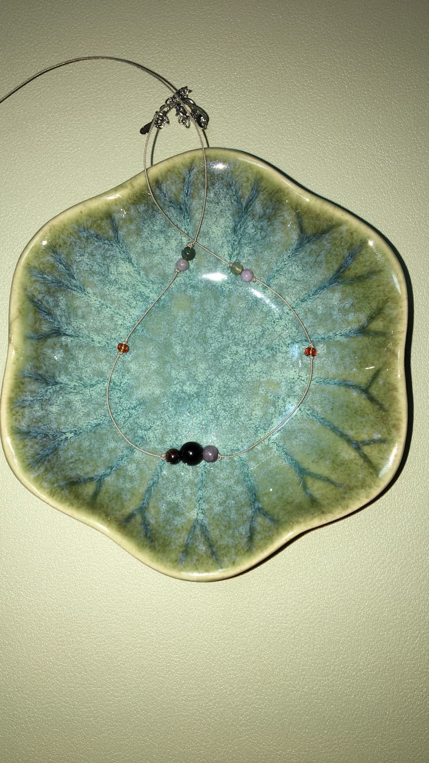 원석 비즈 끈목걸이 상품이미지1