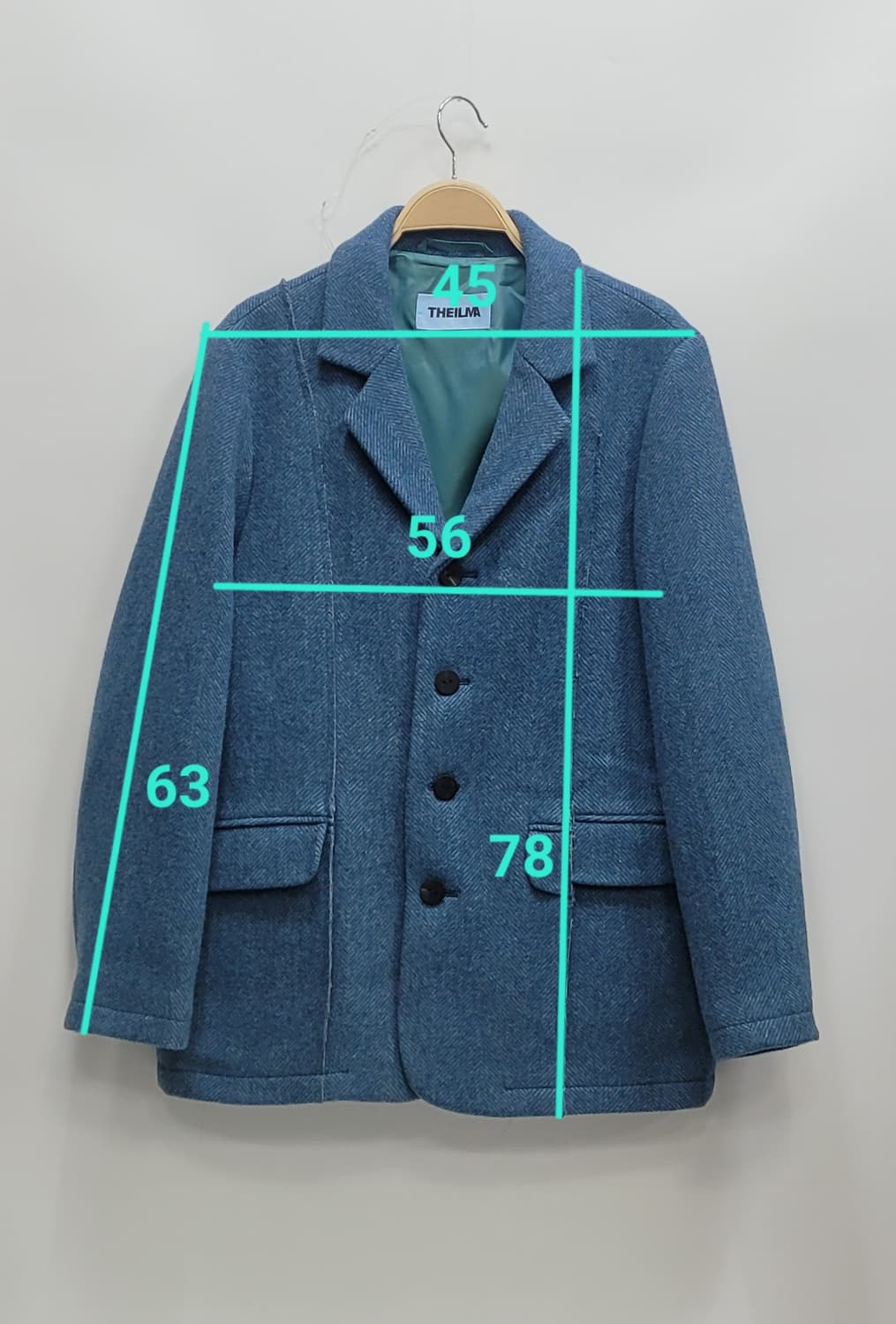 (새상품급) THE ILMA 더일마 헤링본 울 자켓 / 여 FREE
 상품이미지10