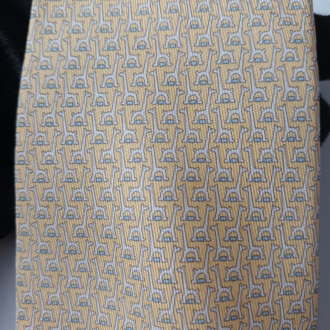 살바토레 페라가모 기린 간치니 패턴 넥타이 8.7cm A등급 A19807 상품이미지7