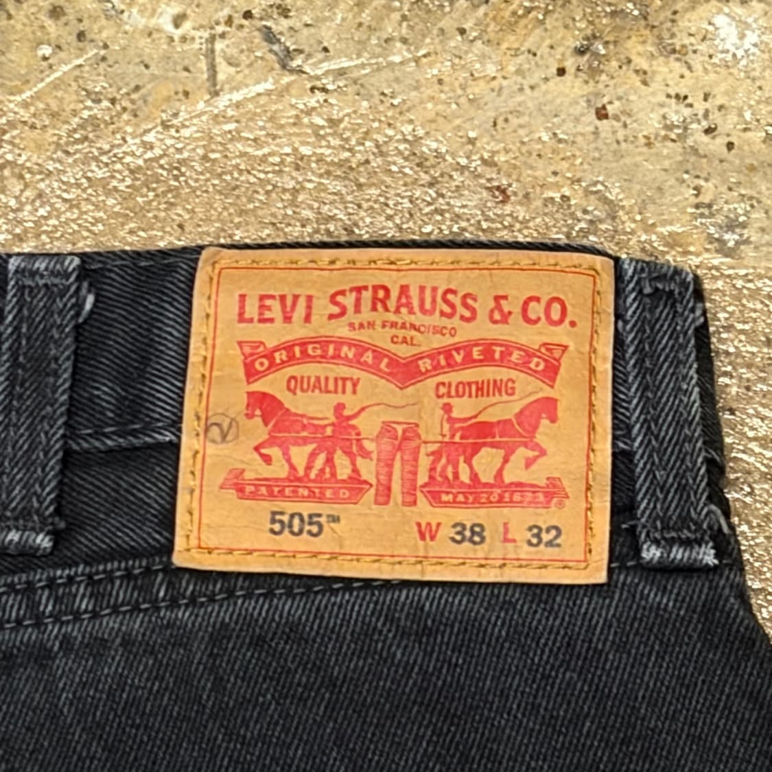 00s 미국 빈티지 리바이스 505 블랙진 청바지 상품이미지7