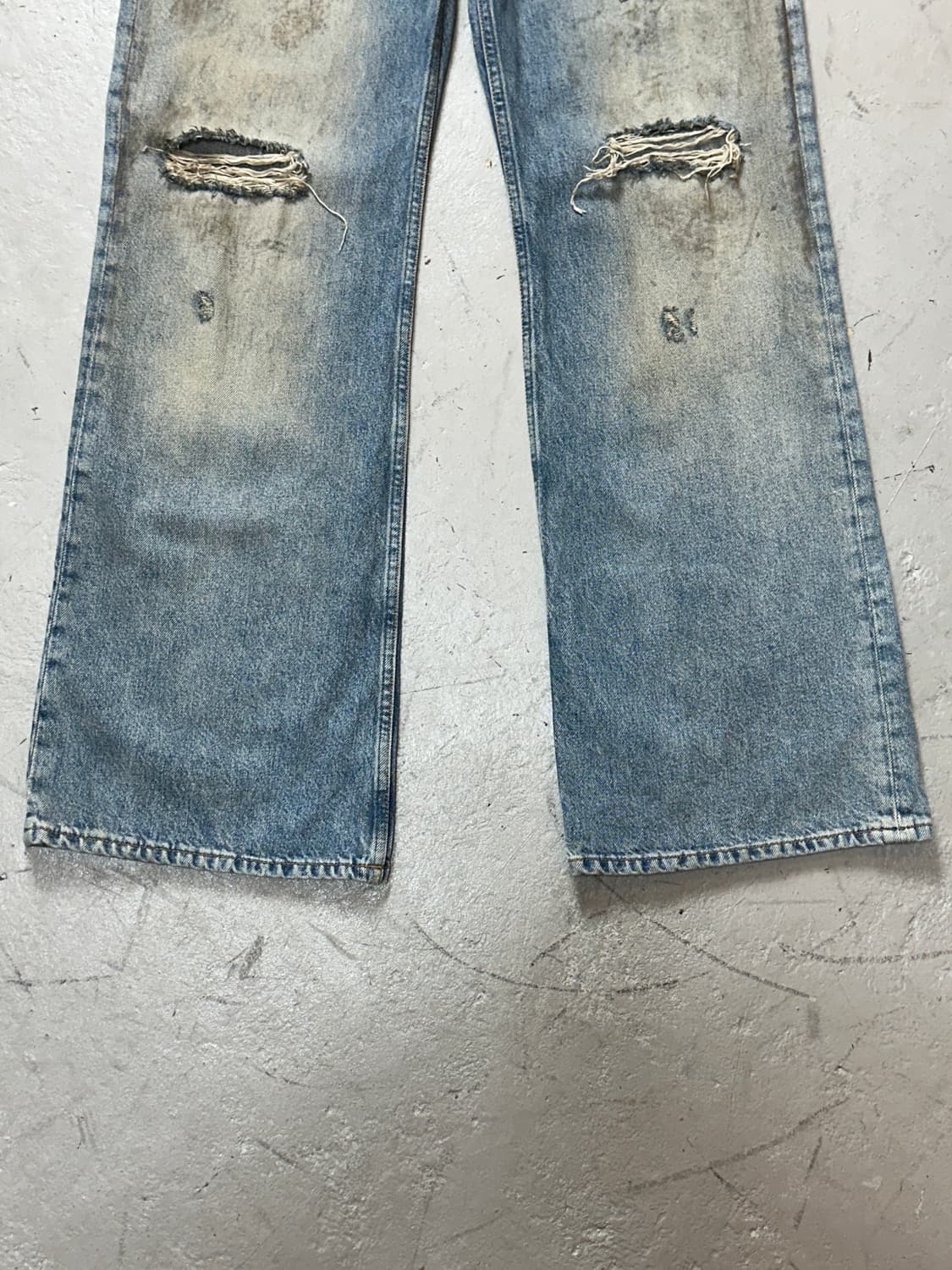 아크네 스튜디오 2021M 페니실린 머드워시 데님 루즈 부츠컷 상품이미지7