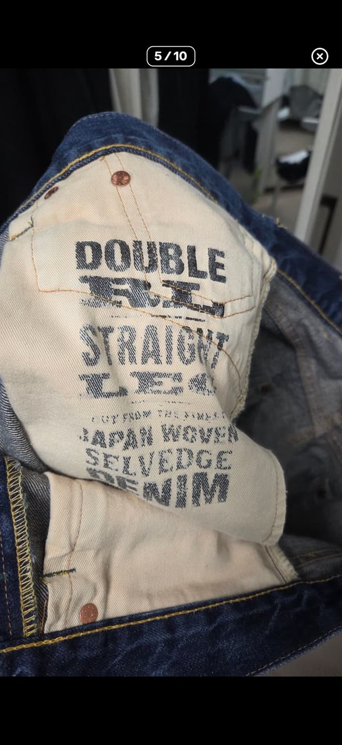 Rrl 스트레이트핏 데님 원워시 31-30 상품이미지5